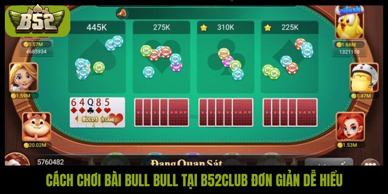 Cách chơi bài Bull Bull tại B52Club đơn giản dễ hiểu